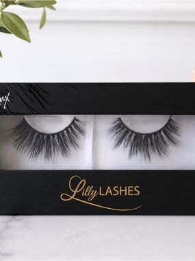 Lilly Lashes Dramatic Black Volume FAUX MINK Lashes